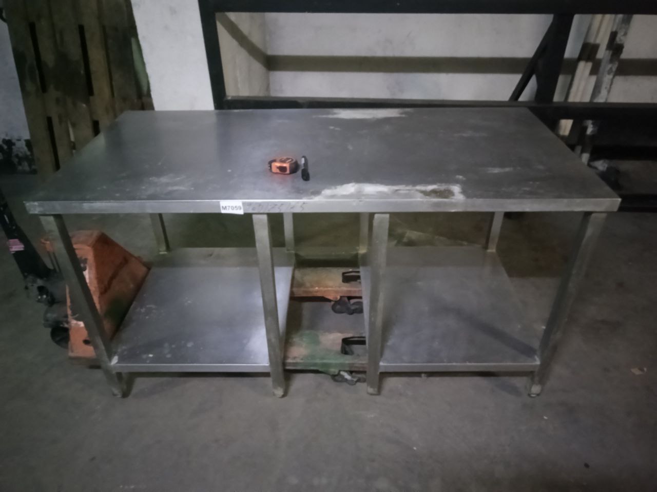 Стол нерж ПФ с полкой 160/75/85 - компания Кормилец