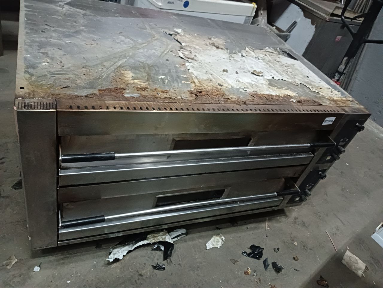 Печь для пиццы OEM-ALI MB 12.35 LE(3 камня сломаны)(+) - компания Кормилец
