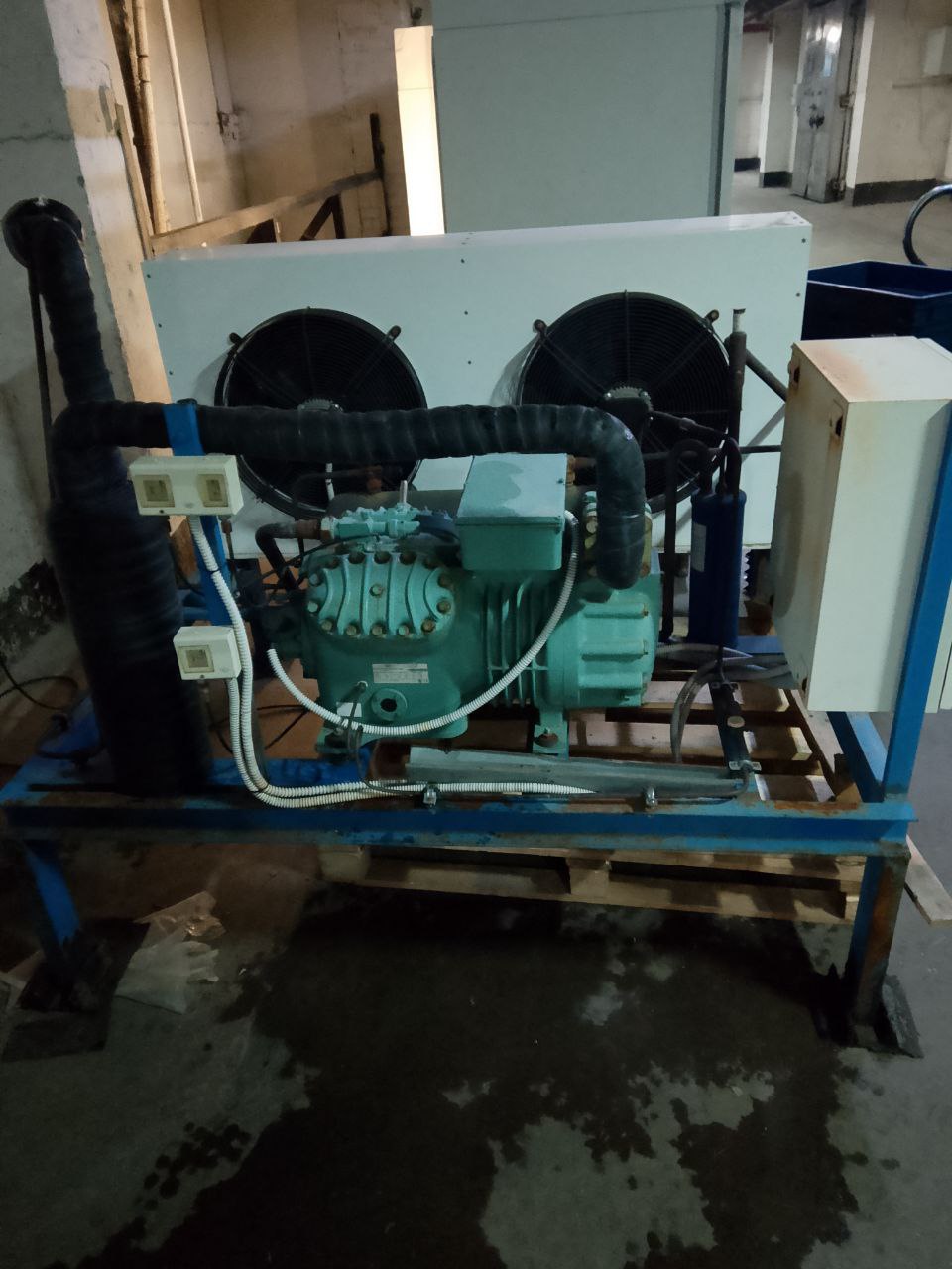 Агрегат на базе BITZER 4H-25.2Y с конденсатором (+ М10874) для шоковой заморозки шокер - компания Кормилец