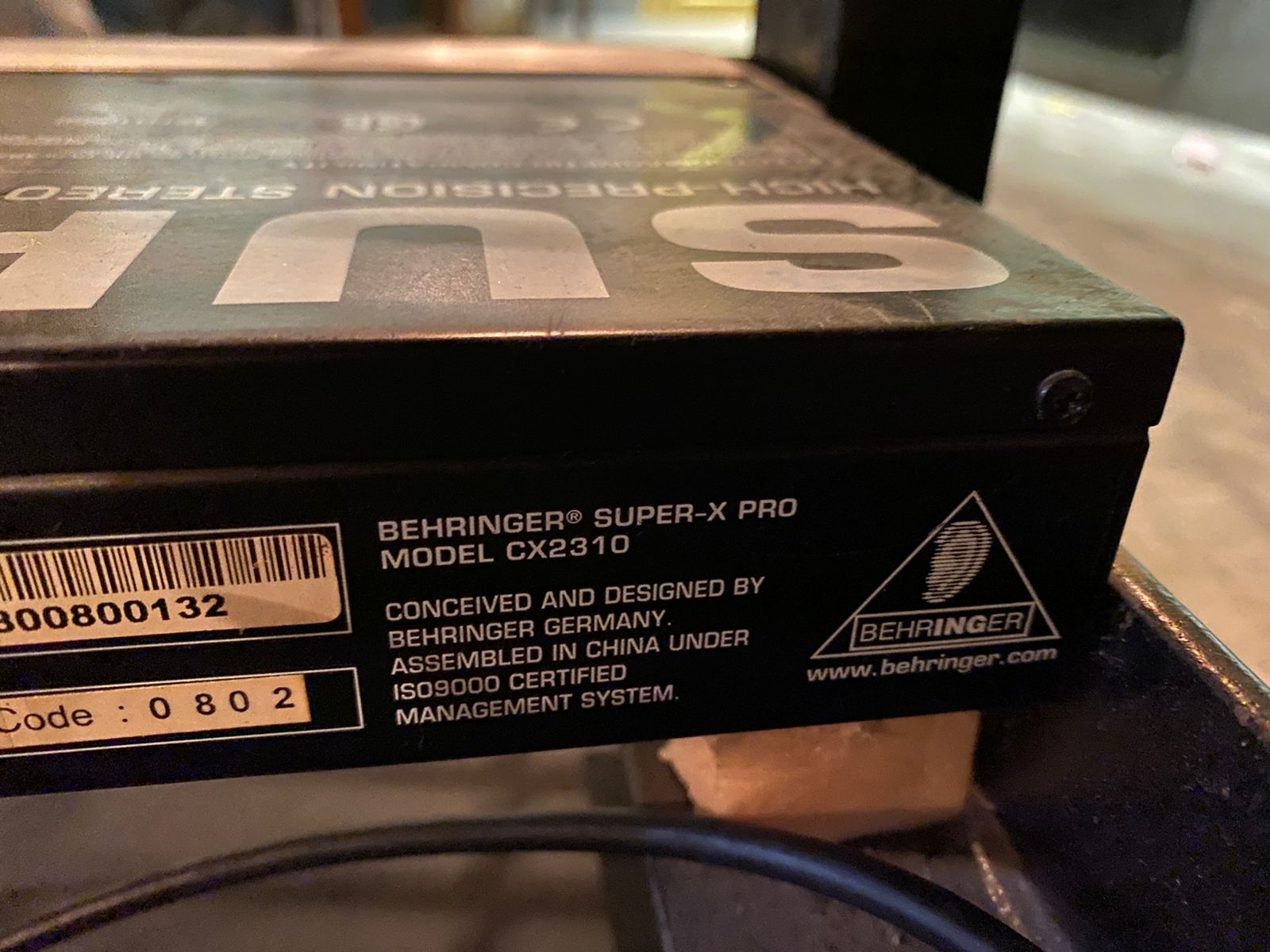 Кроссовер BEHRINGER SUPER-X PRO CX2310 - компания Кормилец