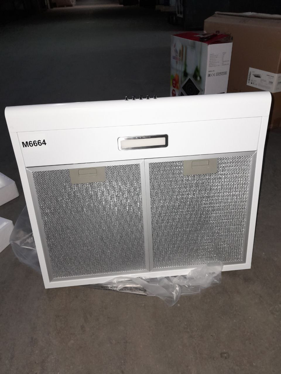Подвесная вытяжка Krona OLIVIA 600 white PB - компания Кормилец