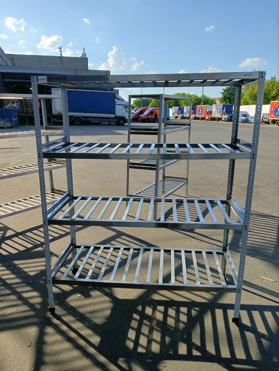 Стеллаж нерж УГ 150/60/180 4П для сушки - компания Кормилец