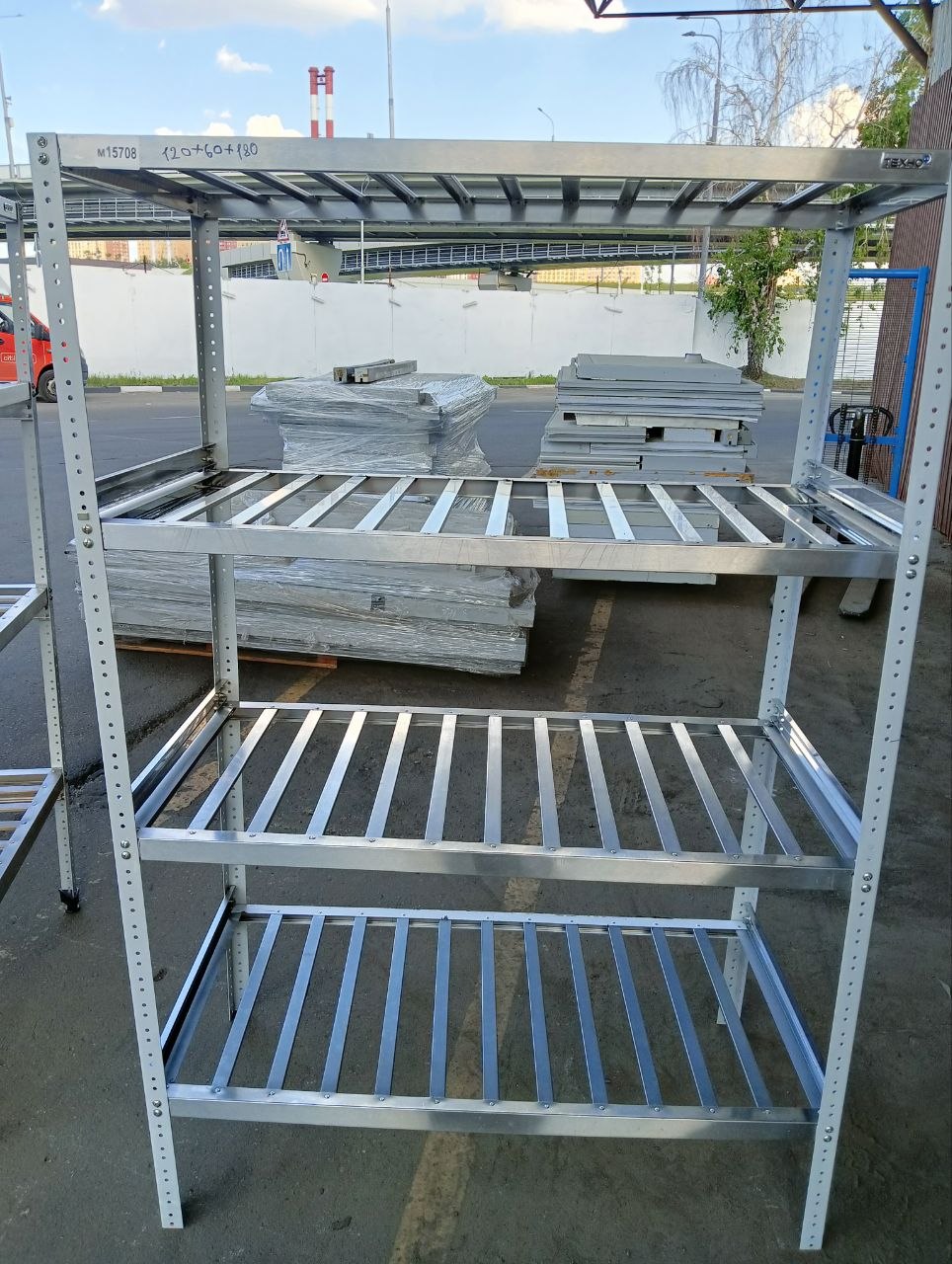 Стеллаж нерж УГ 120/60/180 4П для сушки - компания Кормилец