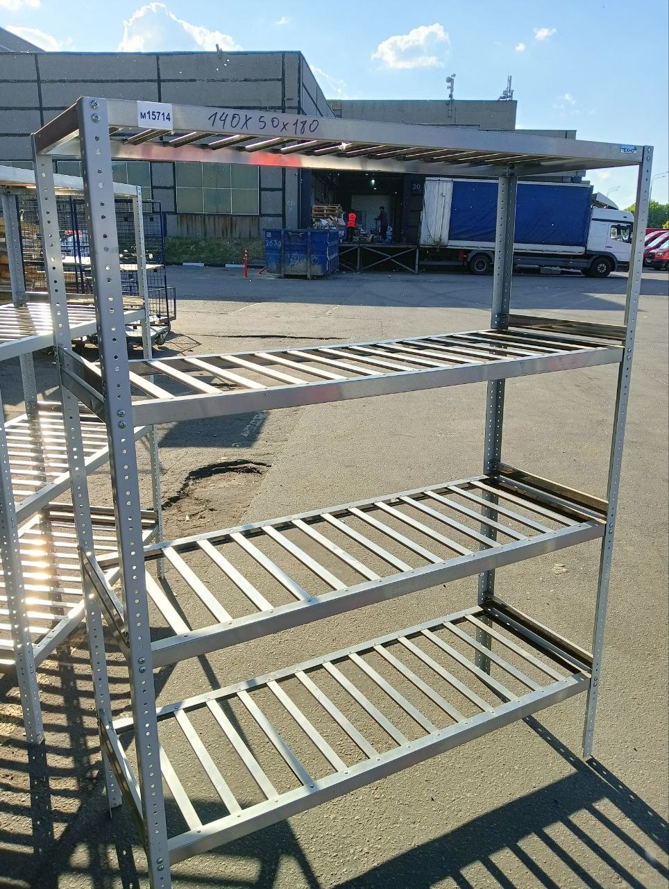 Стеллаж нерж УГ 140/50/180 4П для сушки - компания Кормилец