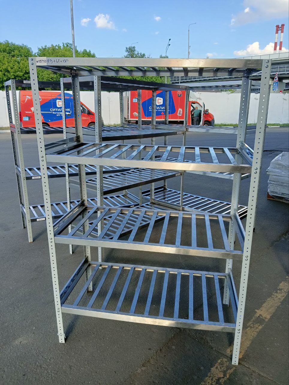 Стеллаж нерж УГ 120/60/180 4П для сушки - компания Кормилец