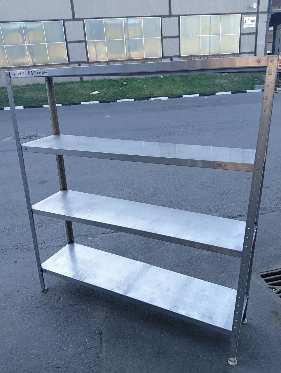 Стеллаж нерж 4П УГ 150/40/160 - компания Кормилец